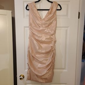 3/$75 - Light Pink Pearl Cocktail Dress - Size M - Le Chateau